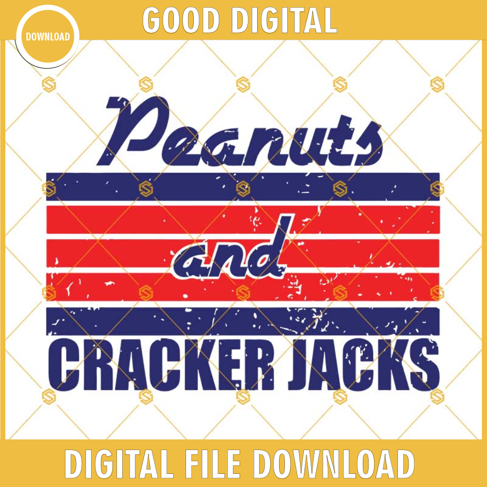 Peanuts And Cracker Jacks Svg, Baseball Clipart, Svg Dxf Eps Png Cut Files Clipart Cricut Silhouette.jpg