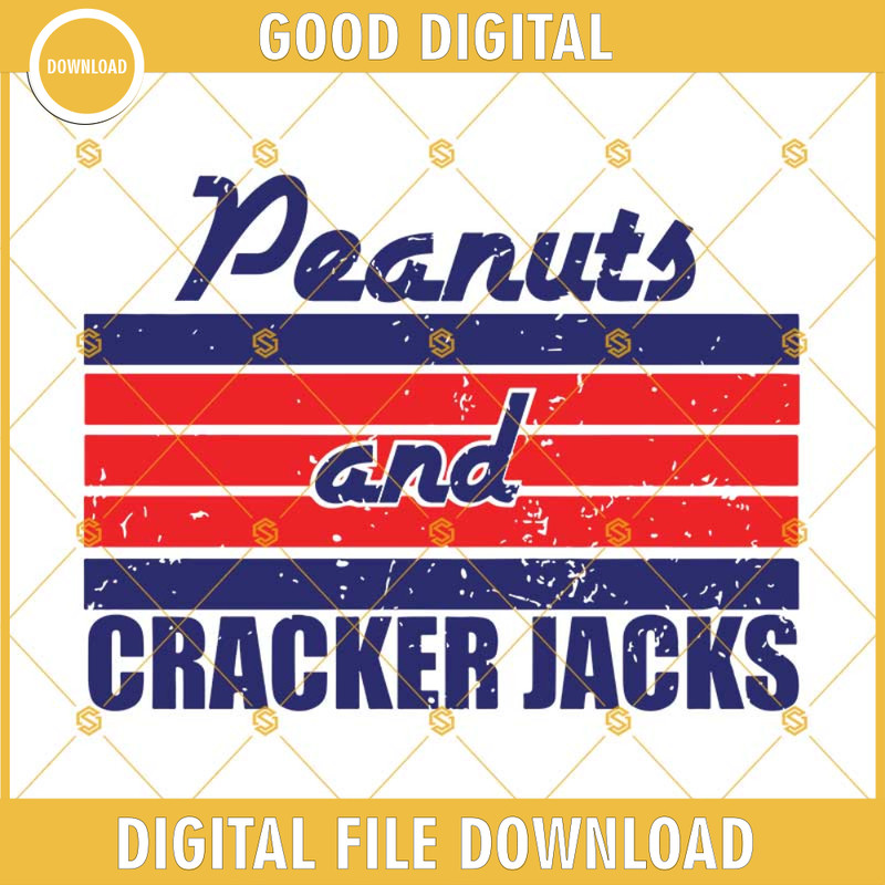Peanuts And Cracker Jacks Svg, Baseball Clipart, Svg Dxf Eps Png Cut Files Clipart Cricut Silhouette.jpg