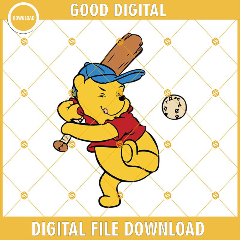 Pooh Baseball Svg, Winnie The Pooh Svg, Baseball Svg, Disney Svg, Sport Svg, Disney Sport Svg, Pooh Svg, Svg For Kids.jpg