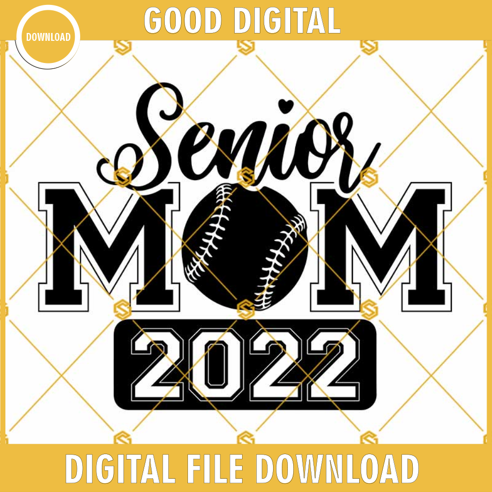 Senior Baseball Mom 2022 SVG, Senior 2022 Svg Png, Senior Mom Svg, Baseball Svg, Graduation Svg, Graduate Svg Cricut & Silhouette.jpg