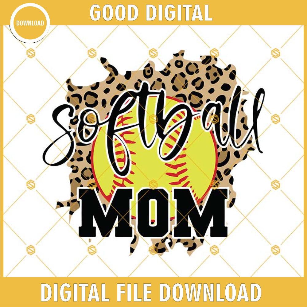 Softball Mom Leopard Svg Png Dxf Eps Instant Download.jpg