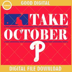 take october phillies svg, red october phillies svg