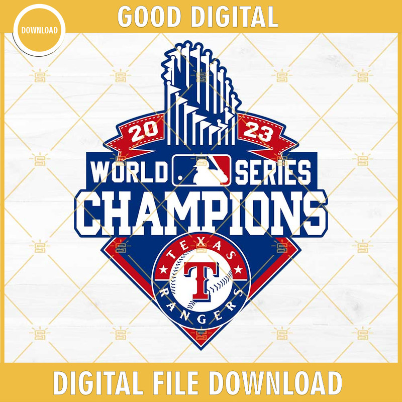 Texas Rangers World Series 2023 Svg, Rangers Baseball 2023 Champions SVG PNG DXF EPS.jpg