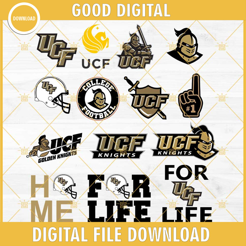 UCF Knights Football Designs Bundle SVG EPS PNG DXF.jpg