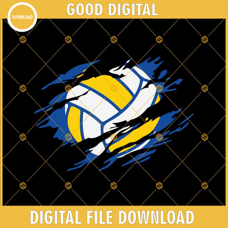 Volleybell Torn Svg, Torn Svg, Volley Ball Svg Png Dxf Eps, Volleyball Svg.jpg