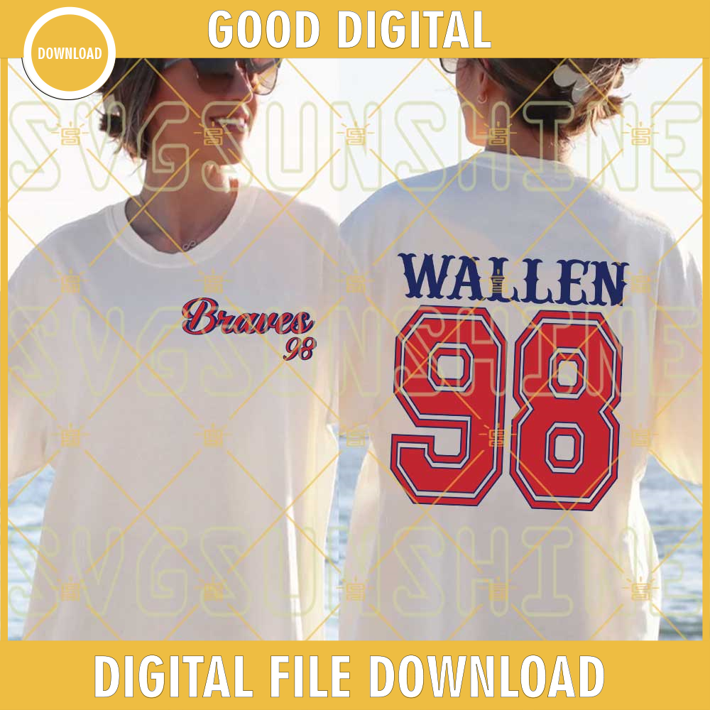 Wallen Braves 98 SVG, Morgan Wallen SVG, Atlanta Braves SVG, Country Song SVG PNG DXF EPS Cricut.jpg