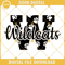 Wildcats football SVG, Paw print SVG, Cheerleader SVG, Cheer mom SVG Letter monogram SVG.jpg