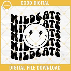 wildcats smiley svg, wildcats svg, wildcats football svg