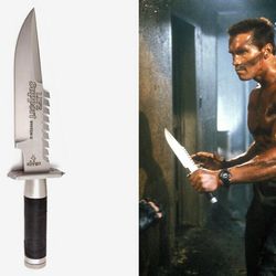 CUSTOM HANDMADE D2 STEEL COMMANDO HUNTING KNIFE WITH LEATHER SHEATH