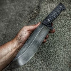 CUSTOM HANDMADE SPRING STEEL 5160 HUNTING BOWIE KNIFE SURVIVAL KNIFE BOOT KNIFE