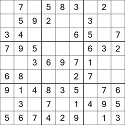 puzzle sudoku
