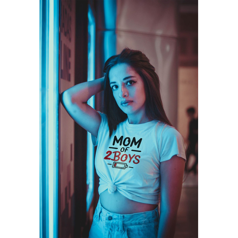 Mom Of Two Boys PNG Design For Tshirt Mothers Day Gift Gift For Mother Sublimation Png 0