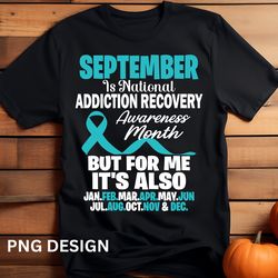 addiction recovery awareness png, september is national addiction recovery awareness month , teal ribbon drug addiction