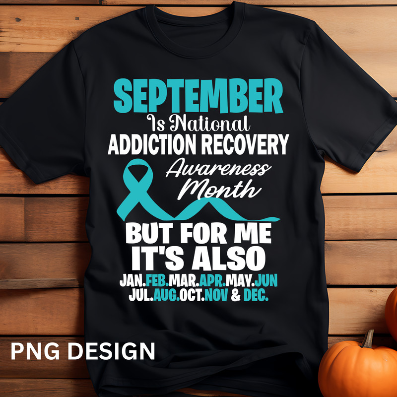 Addiction Recovery Awareness Png September Is National Addiction Recovery Awareness Month Teal Ribbon Drug Addiction 0