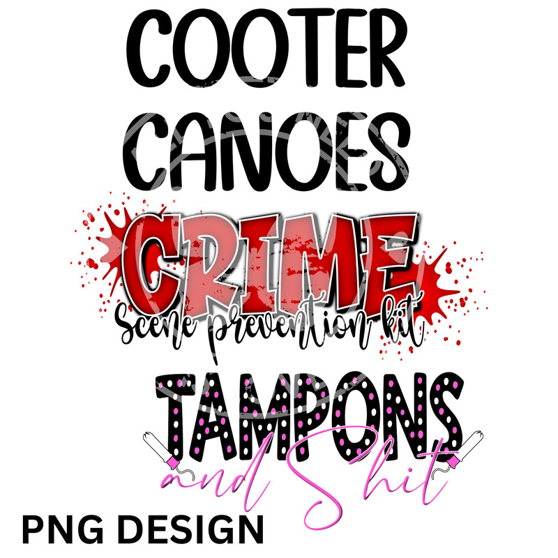 Period Pouches A Collection Of PNGs For Sublimation Zippered Bags Cooter Canoes PNG Tampons And Shit PNG 0