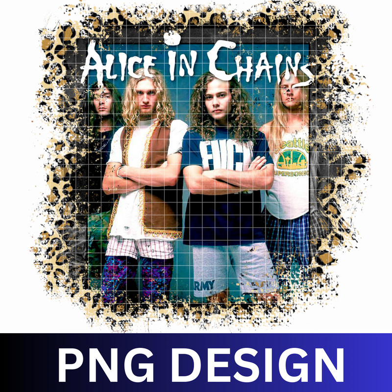 Alice In Chains T Shirt Sublimation PNG Music T Shirt Design DTF Png 0