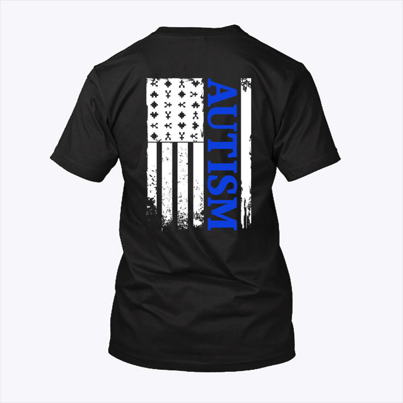 Autism Thin Blue Autism Awareness Flag Shirt.jpg