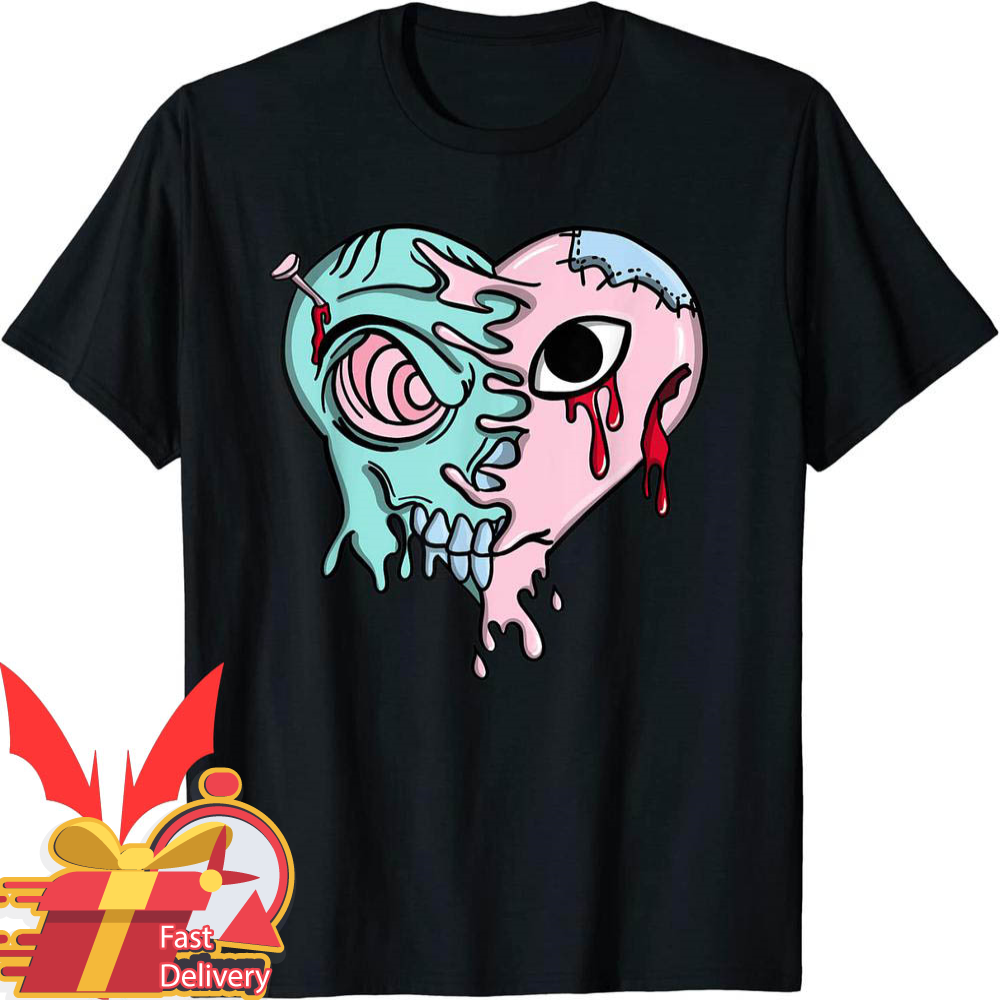Easter 5s T-Shirt Half Heart Retro Matching.jpg