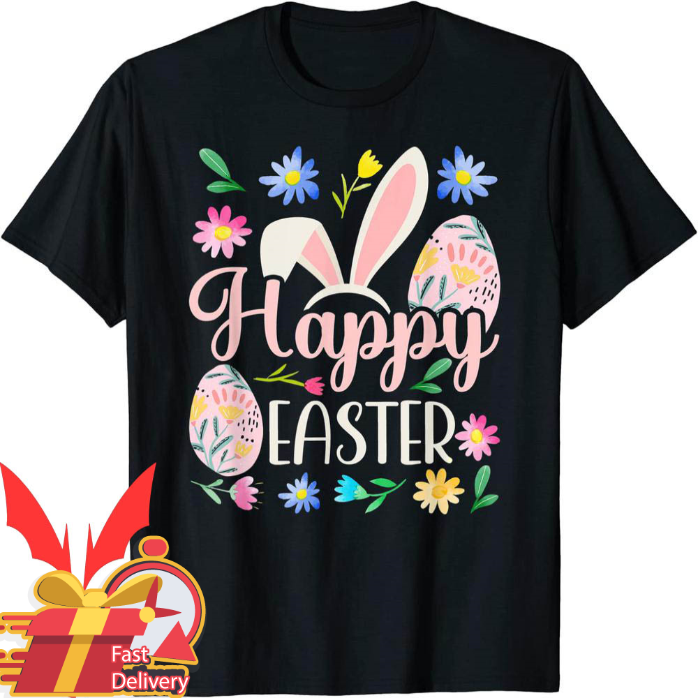 Easter 5s T-Shirt Happy Sayings Egg Bunny.jpg
