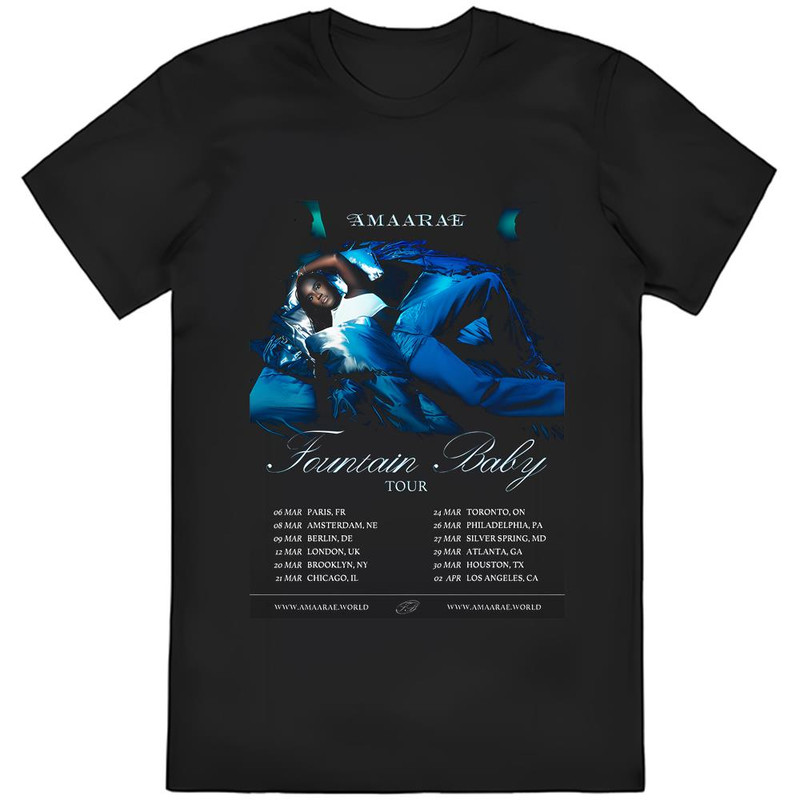 Amaarae Fountain Baby Tour 2024 T-Shirt .jpg