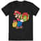 Mario Bros Boys Red And Black Long Sleeve Christmas Holiday T-Shirt .jpg