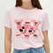 Disney Mickey And Minnie Magic Castle Valentine Pink Heart Shirt .jpg