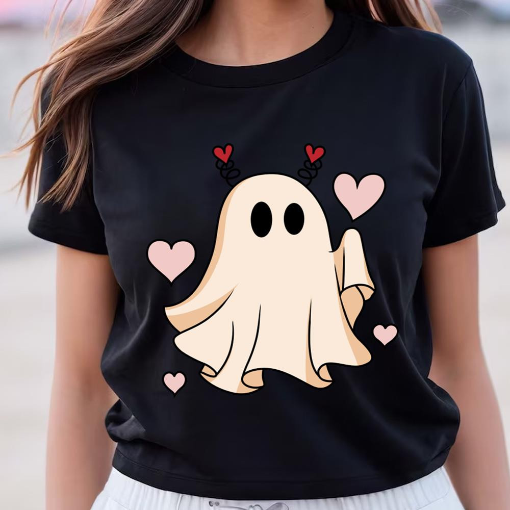 Ghost Retro Valentines Day T-Shirt .jpg