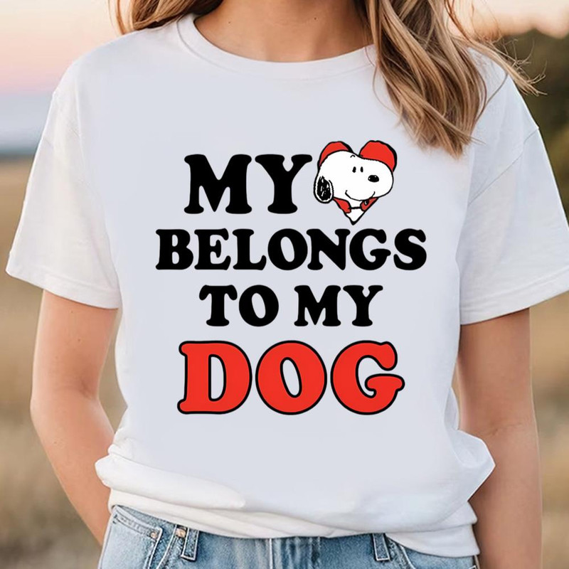 Peanuts Snoopy Heart Dog Shirt .jpg