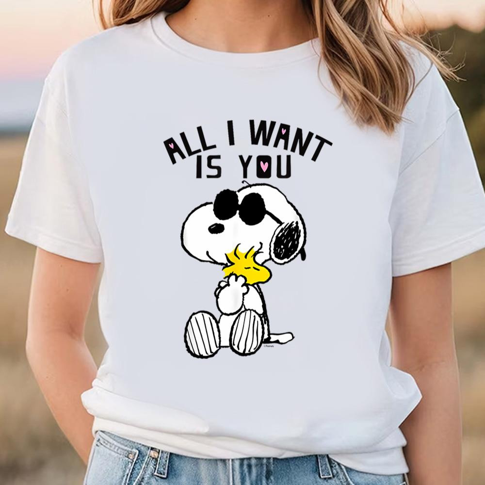 Peanuts Valentine Snoopy All I Want T-Shirt .jpg