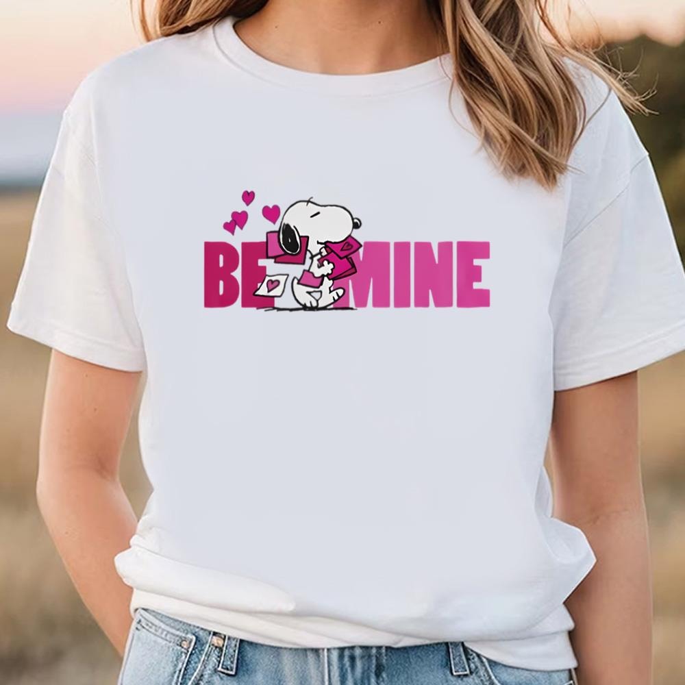Peanuts Valentine's Day Snoopy Be Mine T-Shirt .jpg