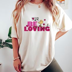 peanuts valentines day woodstock be loving t-shirt