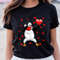 Penguin Face Mask Dab Dance Valentine Gifts Boy Girl T-Shirt .jpg