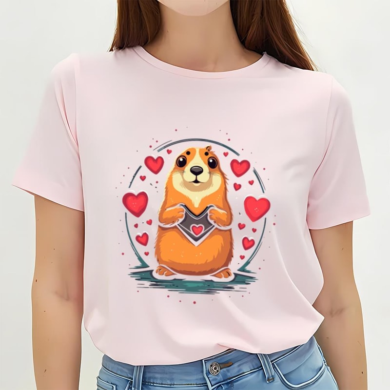 Prairie Dog Valentine Day T-Shirt .jpg