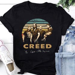 90s vintage creed band t-shirt, creed band signature shirt, creed 2024 tour shirt, rock band creed fan gift shirt, creed