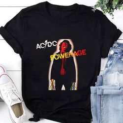 acdc powerage t-shirt, acdc shirt fan gifts, acdc graphic tee, acdc vintage shirt, acdc band shirt, acdc album powerage