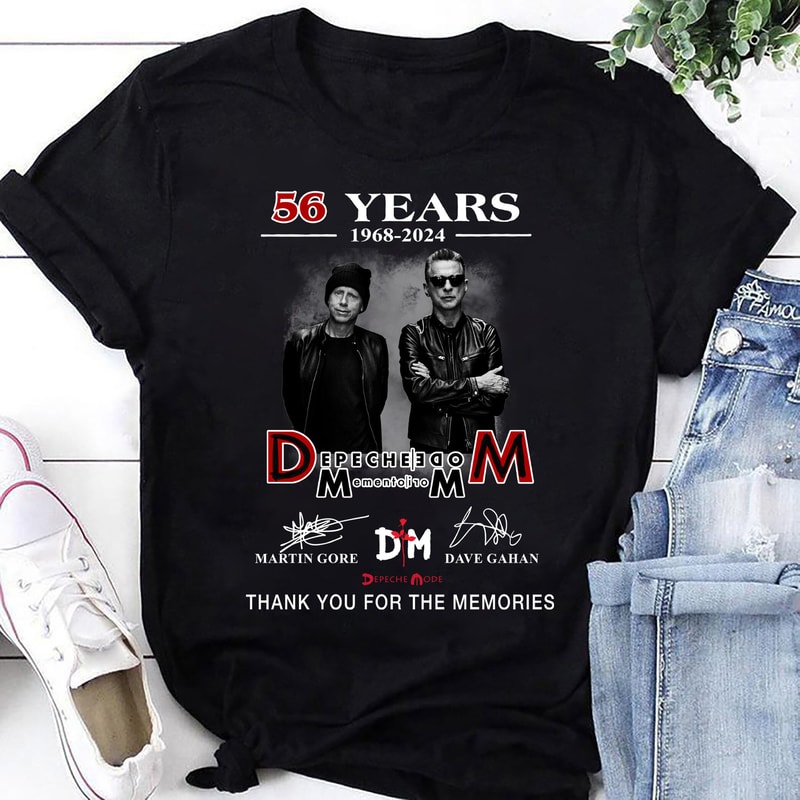 Depeche Mode Band 43 Years T-Shirt, Depeche Mode Memento Mori Tour 2023 Shirt, Depeche Mode Band Fan Gifts Shirt, Depeche Mode Merch Shirt.jpg