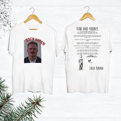 fear and fridays zach bryan poem t-shirt, zach bryan tour 2024 shirt, cowboy zach bryan fan gift shirt, graphic zach bry