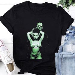 frankenstein and bride horror monster movie t-shirt, frankenstein shirt fan gifts, frankenstein vintage shirt, frankenst