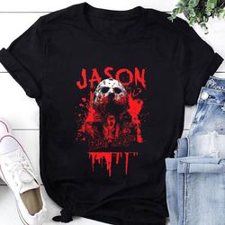 friday the 13th jason voorhees t-shirt, jason voorhees shirt fan gift, jason voorhees horror movie shirt, friday the 13t