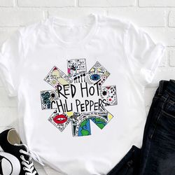 graphic red hot chili peppers t-shirt, red hot chili peppers 2024 tour t-shirt, rhcp rock band shirt, rhcp band fan gift