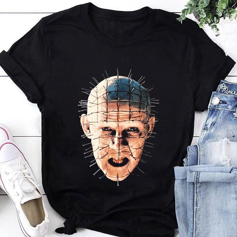 Hellraiser Pinhead T-Shirt, Hellraiser Shirt, Pinhead Shirt Fan Gift, Hellraiser Graphic Tee, Hellraiser Movie Shirt, Hellraiser Halloween.jpg