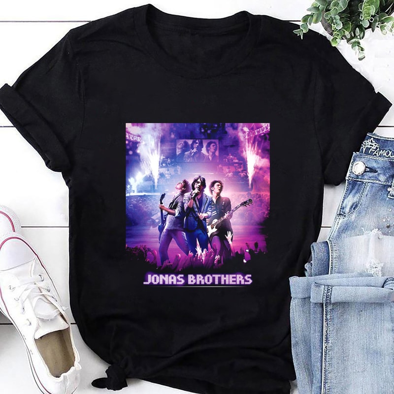Jonas Brothers Band T-Shirt, Vintage Jonas Brothers Shirt Fan Gifts, Jonas Brothers Five Albums One Night Shirt, Jonas Brothers Tour Shirt.jpg