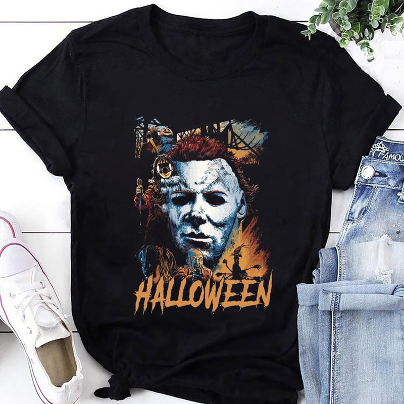 Michael Myers Halloween Horror Movie T-Shirt, Halloween Michael Myers Shirt Fan Gifts, Michael Myers Vintage Shirt, Halloween Shirt.jpg