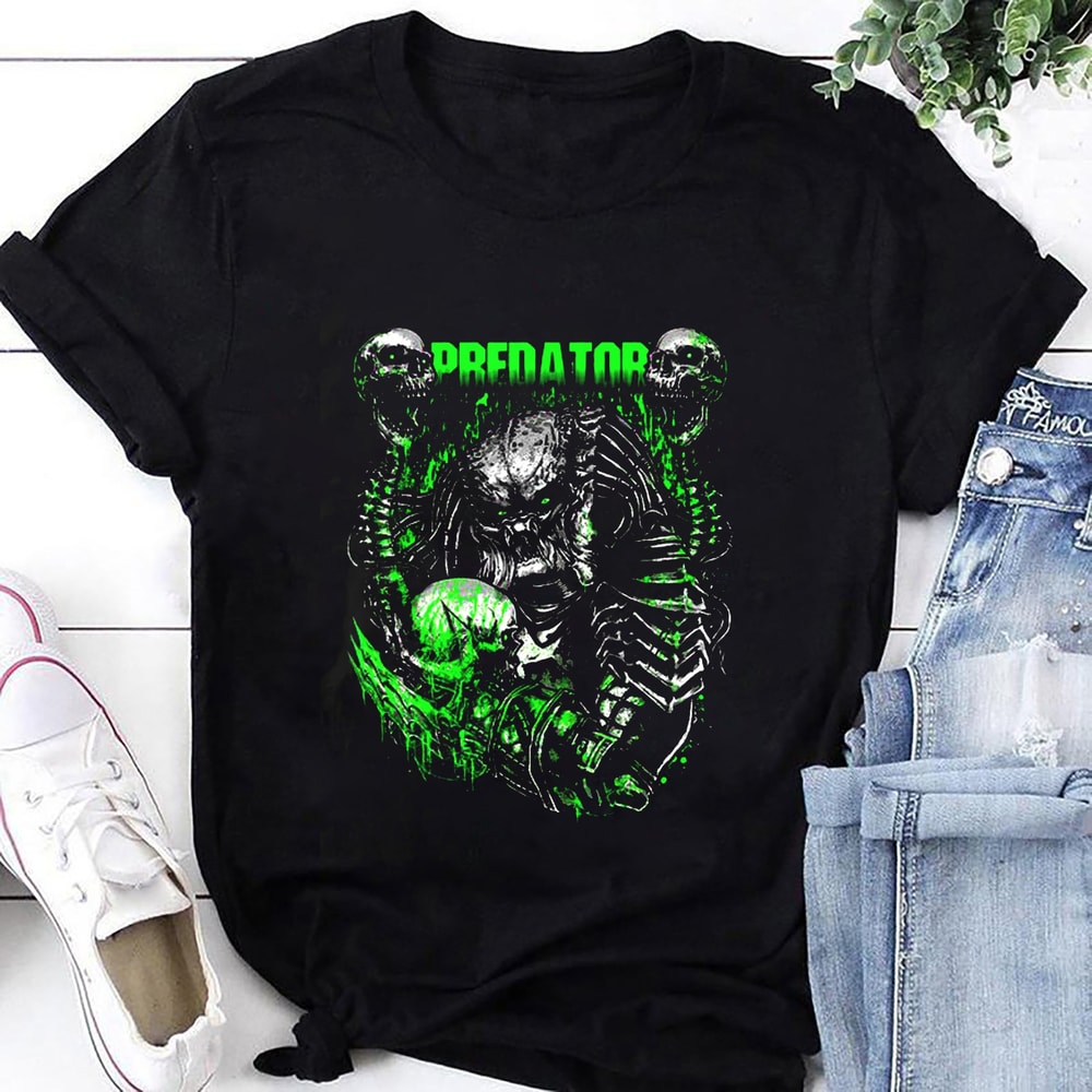 Predator Glow In The Dark T-Shirt, Predator Shirt Fan Gift, Predator Movie Shirt, Predator Vintage Shirt, Predator Sci-Fi Aliens Movie Shirt.jpg