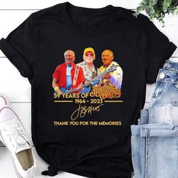 r.i.p jimmy buffett shirt, 59 years 1964-2023 jimmy buffett shirt, jimmy buffett signature fan gift shirt, 90s vintage j