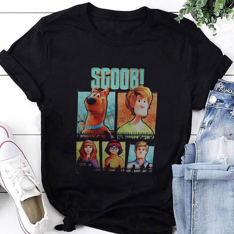 Scooby Doo Characters Friends T-Shirt, Scooby Doo Shirt Fan Gifts, Scooby Doo Gifts, Scoobydo Shirt, Cartoon Vintage Shirt, Funny Dog Shirt.jpg