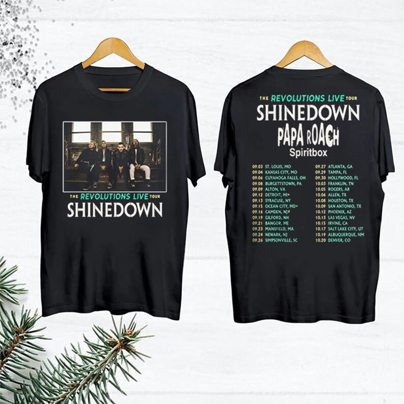 The Revolutions Live Tour Shinedown T-Shirt, Shinedown Tour 2023 Shirt, Shinedown Shirt Fan Gift, Shinedown Concert Shirt, Shinedown Band.jpg
