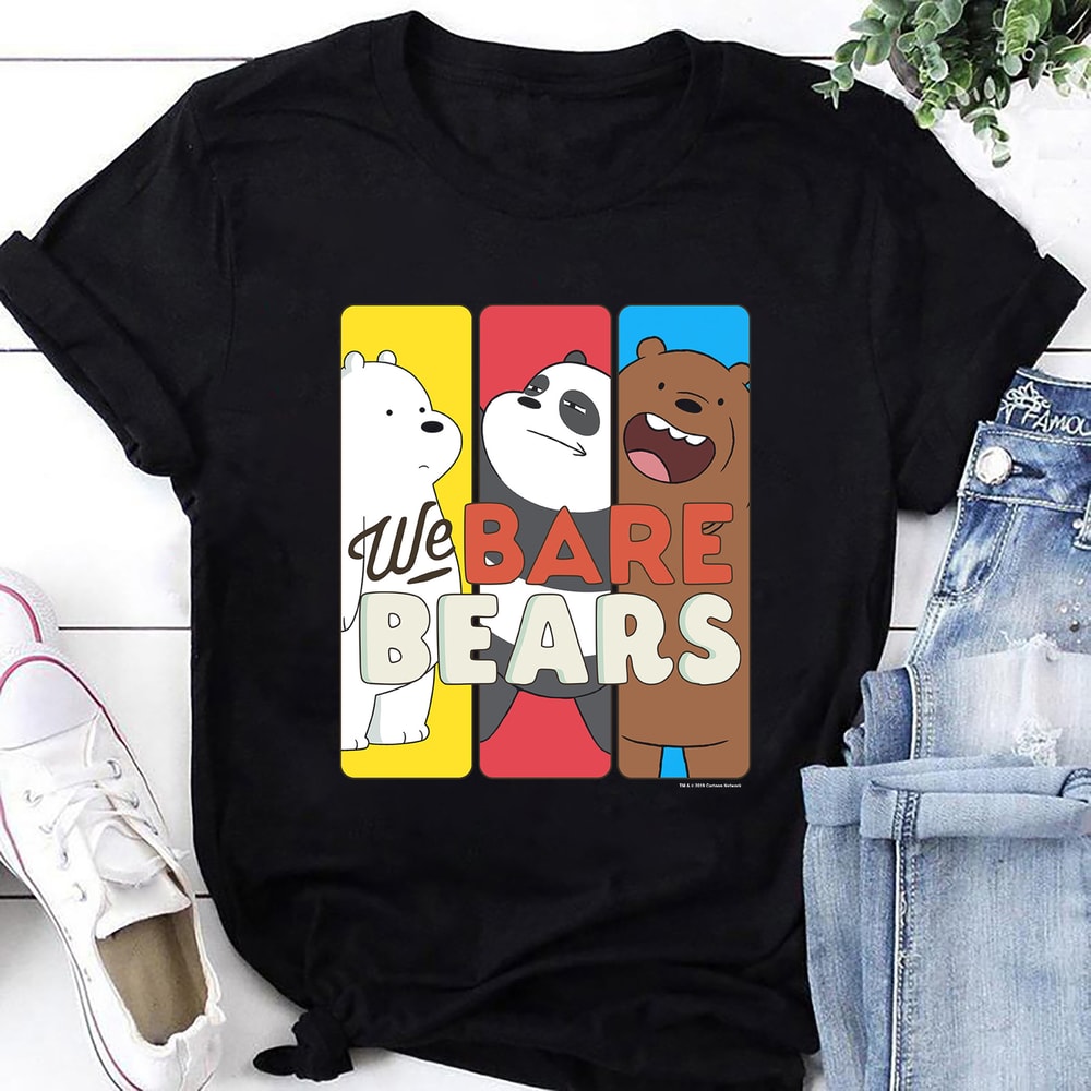 We Bare Bears Panels T-Shirt, We Bare Bears Shirt Fan Gifts, We Bare Bears Cartoon Network Shirt, We Bare Bears Vintage Shirt, Funny Bears.jpg