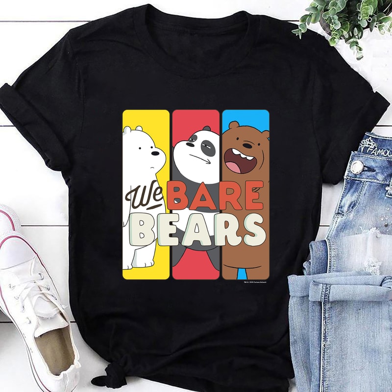We Bare Bears Panels T-Shirt, We Bare Bears Shirt Fan Gifts, We Bare Bears Cartoon Network Shirt, We Bare Bears Vintage Shirt, Funny Bears.jpg
