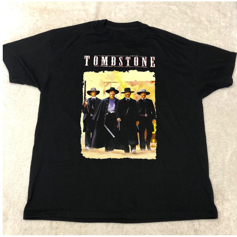 Vintage Tombstone 1993 Western Classic Movie T-shirt, '93 Tombstone Shirt, Western Cowboy Tombstone Shirt, Movie Tee.jpg